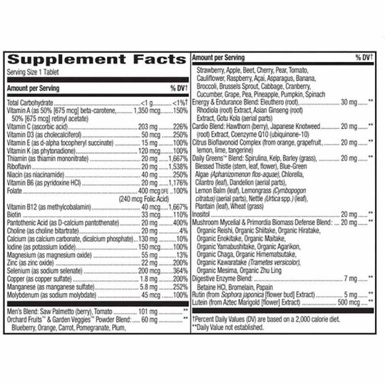 Alive Once Daily Men's Ultra Potency Multi, 60 Tablets, NWA