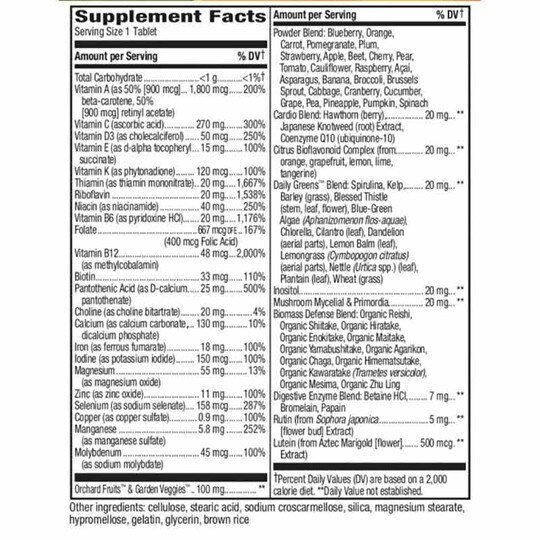 Alive Once Daily Multi-Vitamin Ultra Potency, 60 Tablet, NWA
