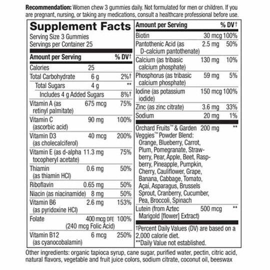 Alive Women's 50+ Gummy Vitamins, 75 Gummies, NWA