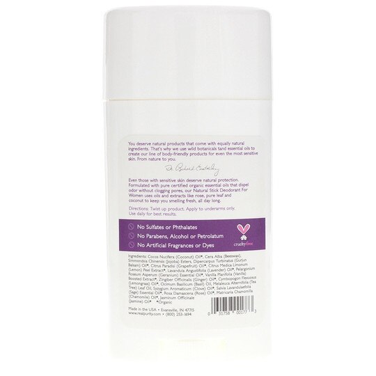 All Natural Stick Deodorant for Women, 1.5 Oz, RP