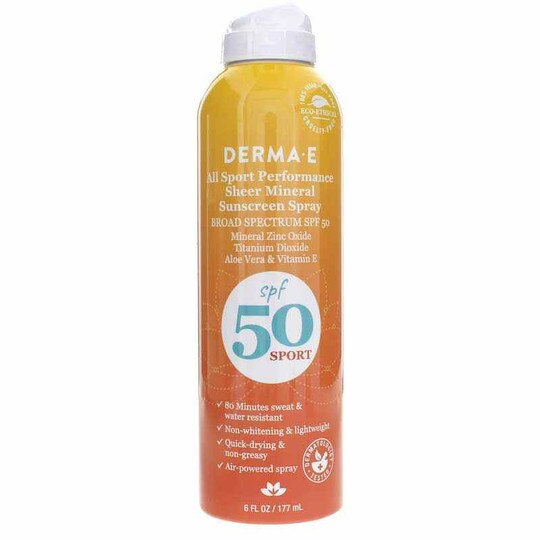 All Sport Performance Sheer Mineral Sunscreen Spray SPF 50, 6 Oz, DRE
