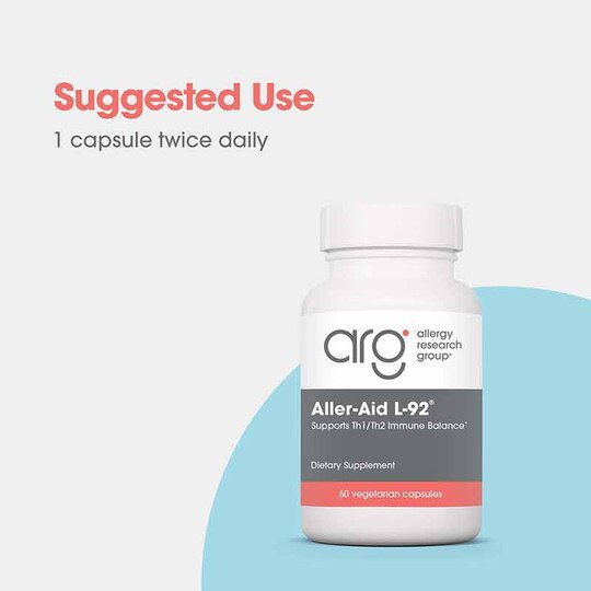 Aller-Aid L-92, 60 Veg Capsules, ARG