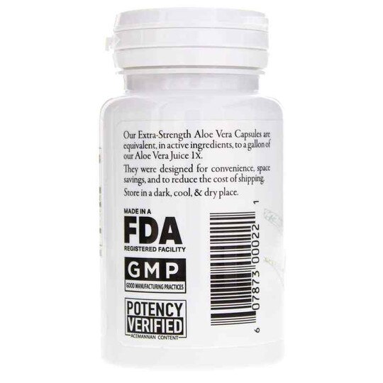 Aloe Vera Capsules, 90 Capsules, PHA