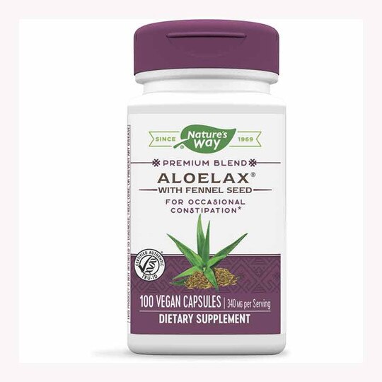 Aloelax with Fennel Seed, 100 Veg Capsules, NWA