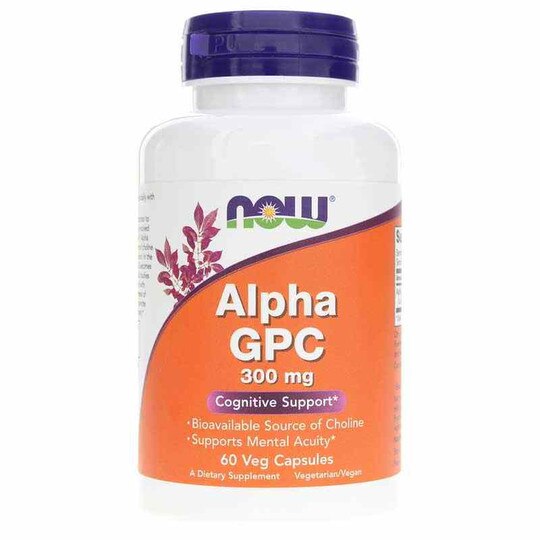 Alpha GPC 300 Mg, 60 Veg Capsules, NOW