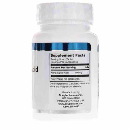 Alpha-Lipoic Acid 100 Mg, 60 Tablets, DGL