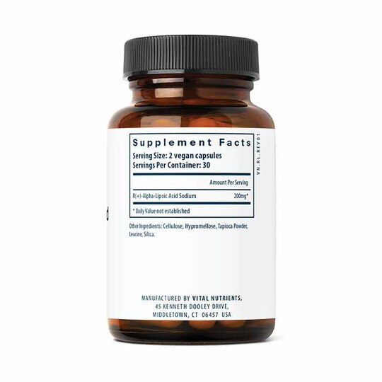 Alpha Lipoic Acid 200 Mg, 60 Veg Capsules, VTN