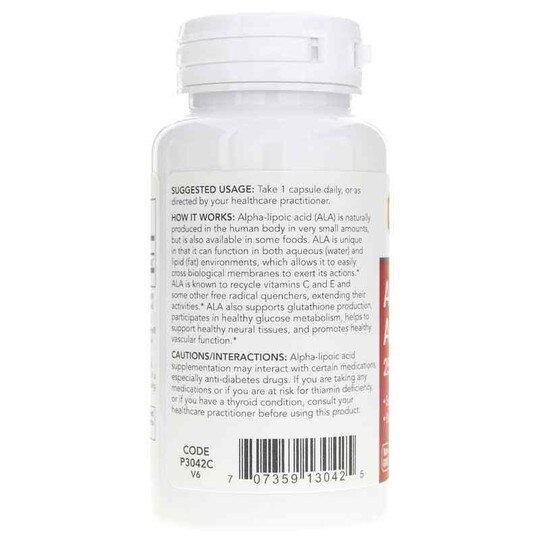 Alpha-Lipoic Acid 250 Mg, 90 Veg Capsules, PFLB