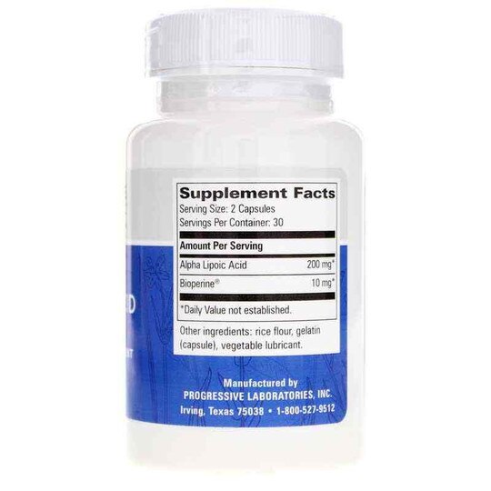 Alpha Lipoic Acid, 60 Capsules, PGL