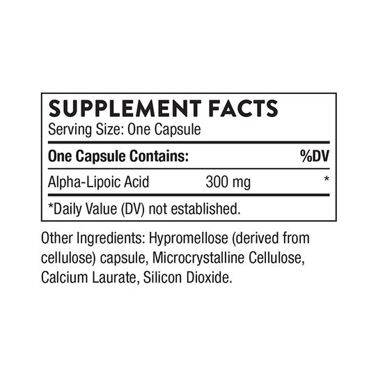 Alpha-Lipoic Acid, 60 Capsules, THR