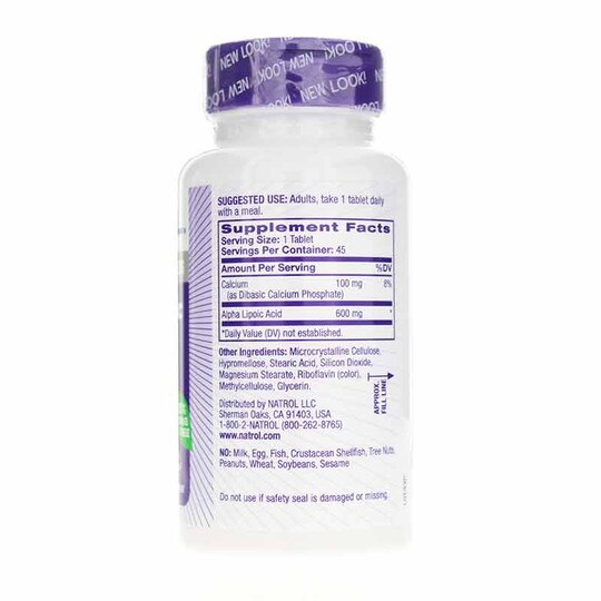 Alpha Lipoic Acid Time Release 600 Mg