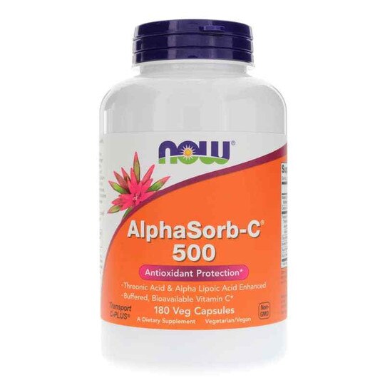 AlphaSorb-C 500, 180 Veg Capsules, NOW