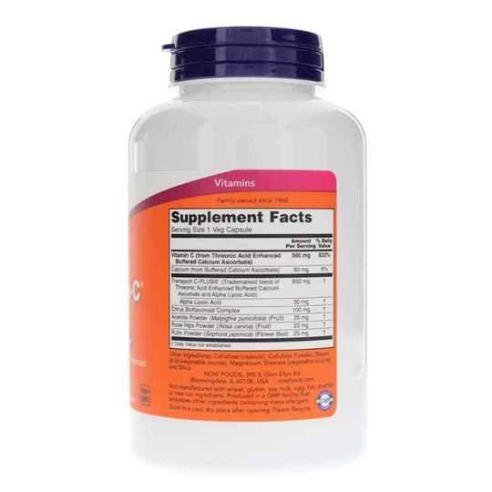 AlphaSorb-C 500, 180 Veg Capsules, NOW