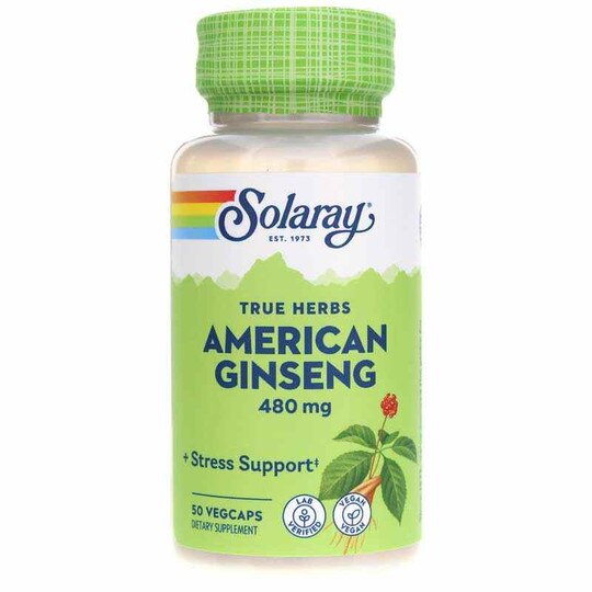 American Ginseng 480 Mg, 50 Veg Capsules, SLR