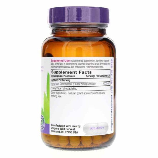 American Ginseng, 50 Vegan Capsules, OWH