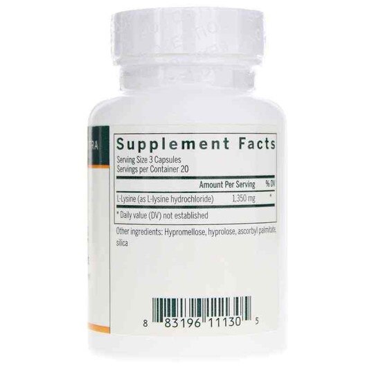 Amino L-Lysine, 60 Veg Capsules, GEN