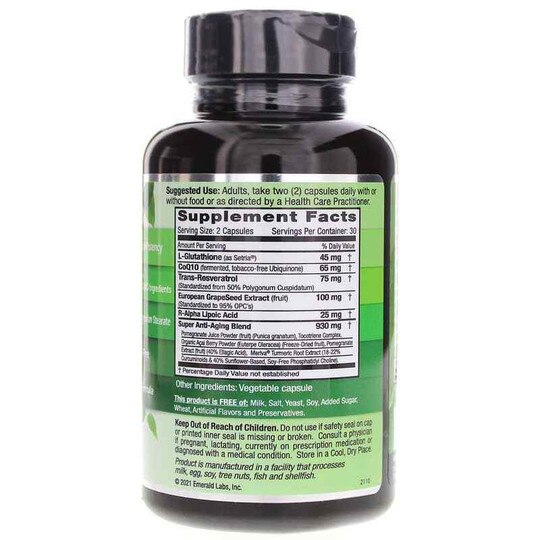 Anti-Aging Cellular Complex, 60 Veg Capsules, EMD