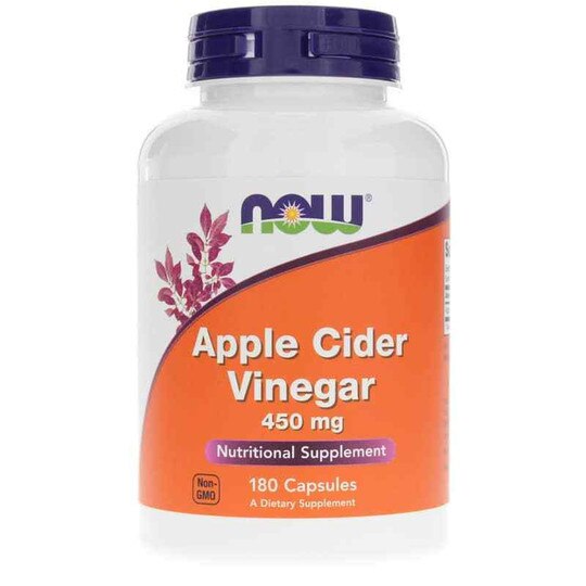 Apple Cider Vinegar 450 Mg, 180 Capsules, NOW