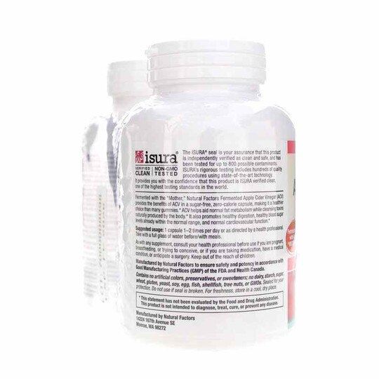 Apple Cider Vinegar 500 Mg Bonus Pack, 360 Capsules, NF