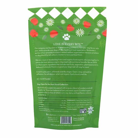 Apple Pops Vegan Dog Treats, 6 Oz, LJ