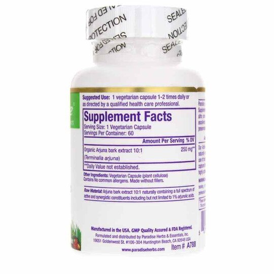 Arjuna, 60 Veg Capsules, PHE