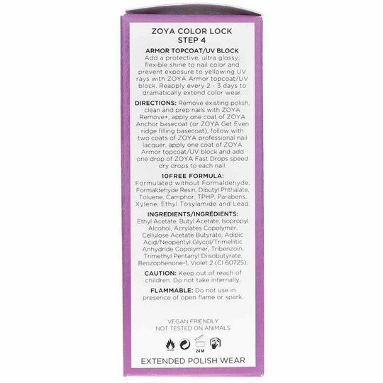 Armor Topcoat/UV Block, .5 Oz, ZYA