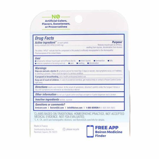Arnica 30C Pain Relief (Buy 2 Get 1 Free) Value Pack, 3 x 80 Pellets, BOR