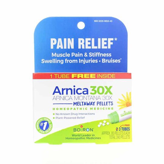 Arnica 30X Pain Relief (Buy 2 Get 1 Free) Value Pack, 3 x 80 Pellets, BOR