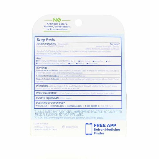 Arnica 30X Pain Relief (Buy 2 Get 1 Free) Value Pack, 3 x 80 Pellets, BOR