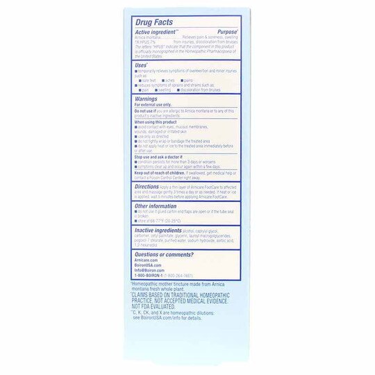 Arnicare Footcare Cream, 4.2 Oz, BOR