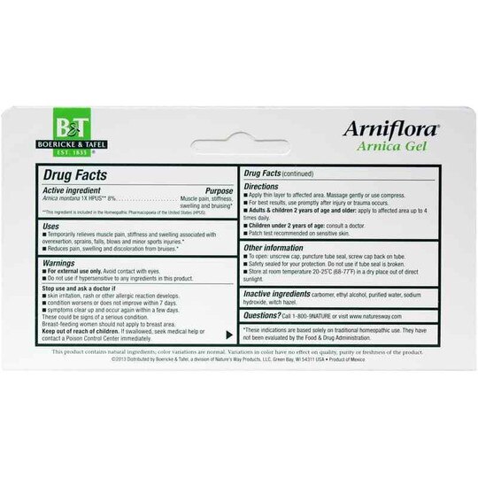 Arniflora Arnica Gel, 2.75 Oz, BT