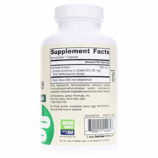 Artichoke 500 Mg, 180 Veg Capsules, JRF