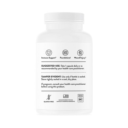 Ascorbic Acid Vitamin C, 60 Capsules, THR