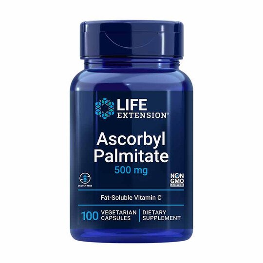 Ascorbyl Palmitate 500 Mg, 100 Veg Capsules, LFE