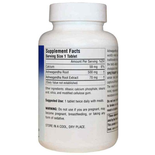 Ashwagandha 570 Mg Full Spectrum, 120 Tablets, PLH
