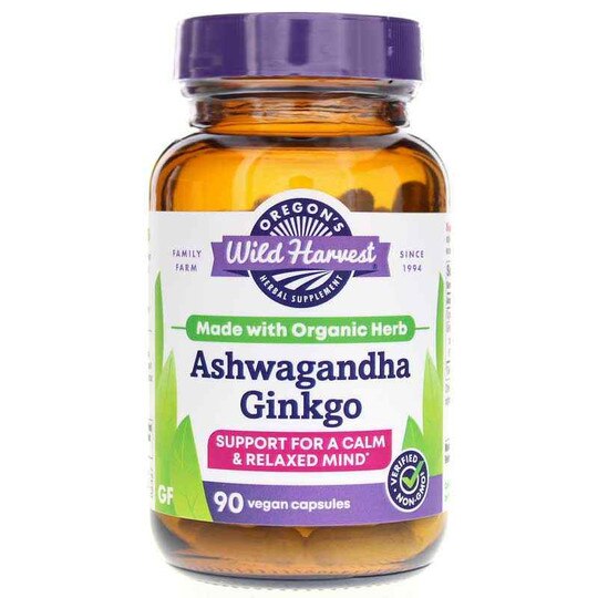 Ashwagandha Ginkgo, 90 Vegan Capsules, OWH