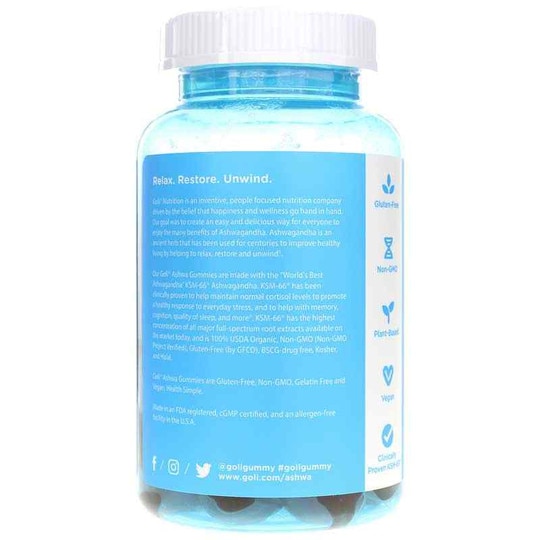 Ashwagandha Gummies, 60 Gummies, GNI