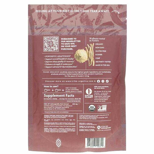 Ashwagandha KSM-66 Powder, 3.5 Oz, TRBO