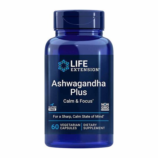 Ashwagandha Plus, 60 Veg Capsules, LFE