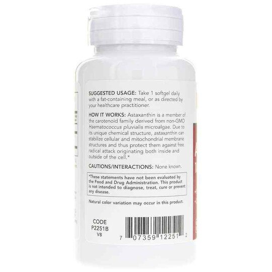 Astaxanthin 10 Mg, 60 Softgels, PFLB