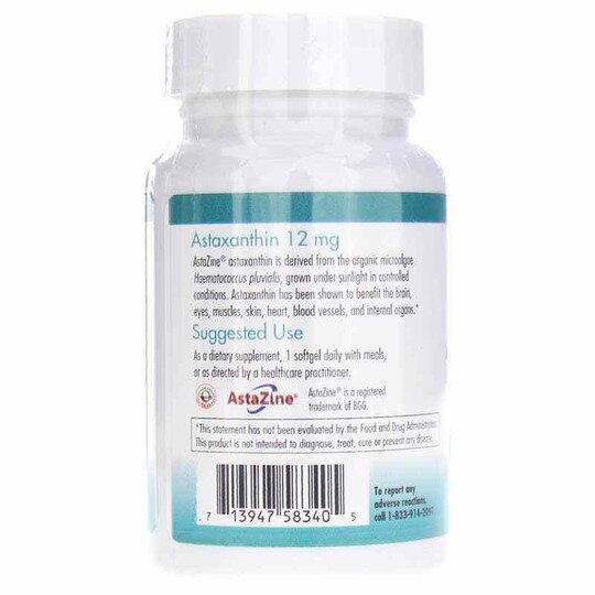 Astaxanthin 12 Mg, 60 Softgels, NTC