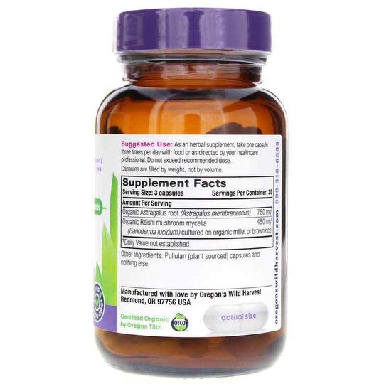 Astragalus Reishi, 90 Vegan Capsules, OWH
