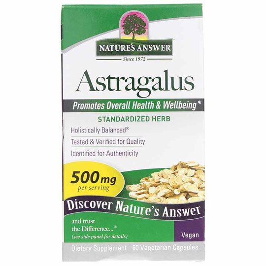 Astragalus Root Standardized, 60 Veg Capsules, NAN