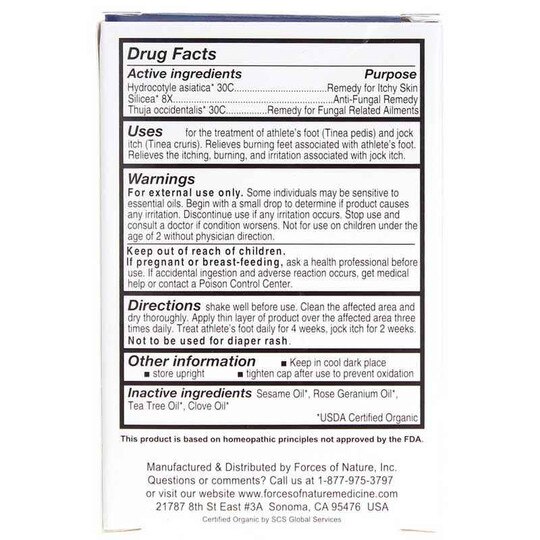 Athlete's Foot Organic Roll On, .14 Oz, FON