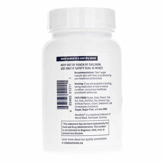 B-12/Methyl Folate, 100 Veg Capsules, VTN