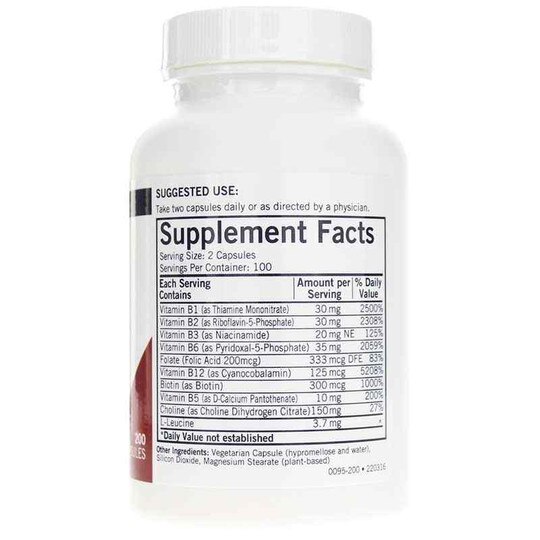B-Complex with CoEnzymes R5P & P5P, 200 Capsules, KRK