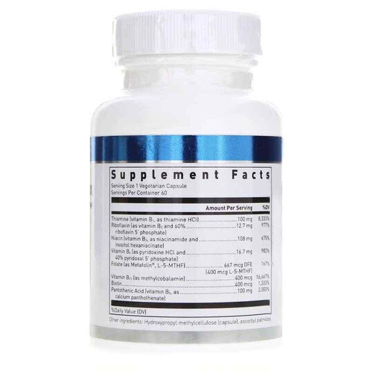 B-Complex with Metafolin L-5-MTHF, 60 Veg C, DGL