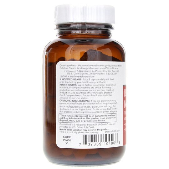 B Complex Neuro Factors with ALA & CoQ10, 60 Veg Caps, PFLB