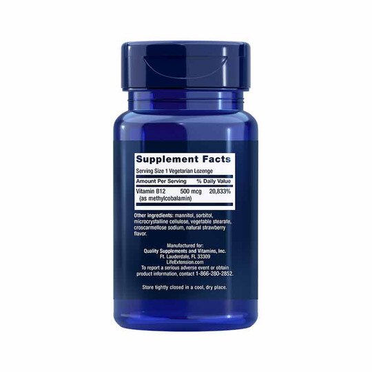 B12 500 Mcg, 100 Lozenges, LFE