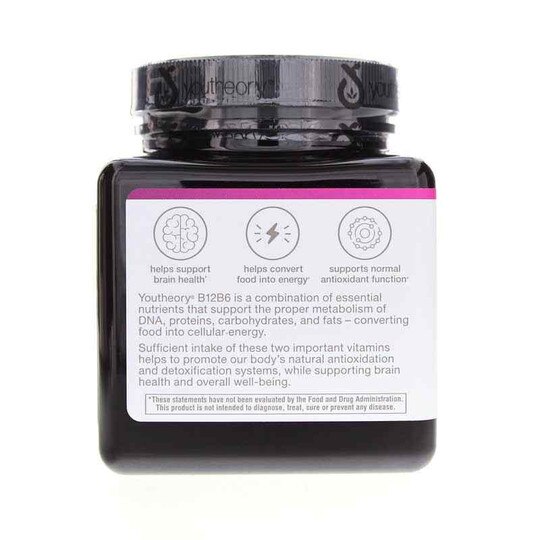 B12 B6 Essential Daily Vitamins, 60 Veg Capsules, YTY